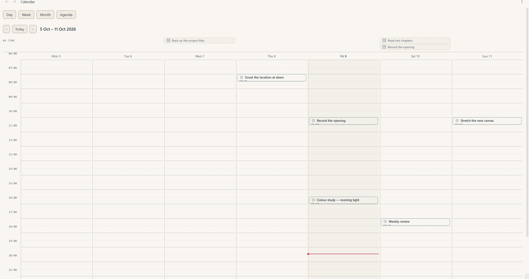 Calendar — Prismathic